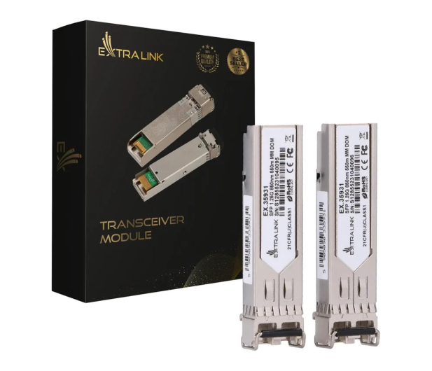 ExtraLink SFP 1.25G 2-pack  LC/UPC 550m multi mode (do HP/Aruba) - 1542978 - zdjęcie 2
